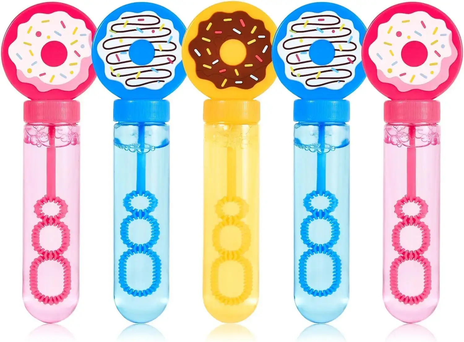 Donut Bubble Wands Party Favors, 24-Pack